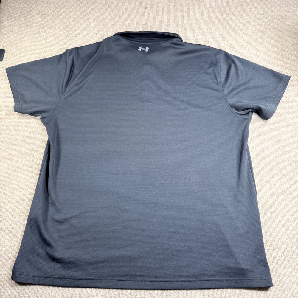 Under Armour‎ Mens Tech Polo Black Short Sleeve Shirt 1290140 4XL